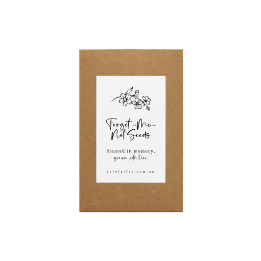 Forget-Me-Not Seeds- Kraft Brown | Grief Gifts Australia 