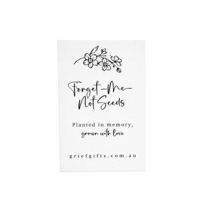 Forget-Me-Not Seeds- White | Grief Gifts Australia