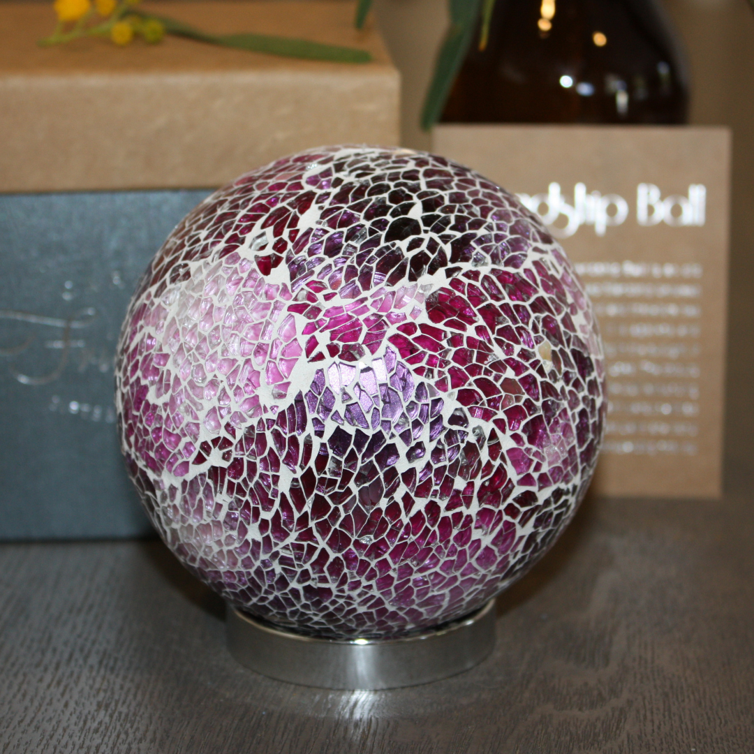 Mosaic Orb Friendship Ball - Fuschia Pink | Grief Gifts