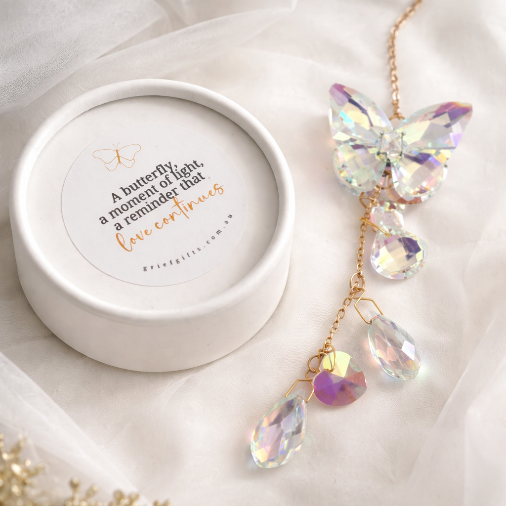 Glass Butterfly Suncatcher | Grief Gifts Australia