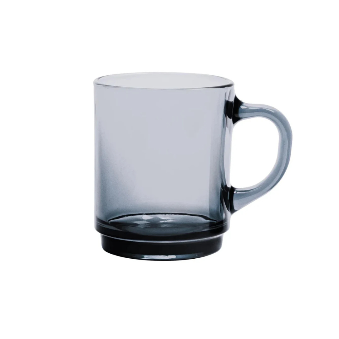 Glass Coloured Cups | Grey Glass Cup | Grief Gifts Australia 