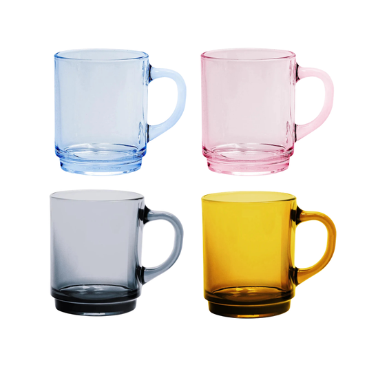 Glass Coloured Cups | Grief Gifts Australia 