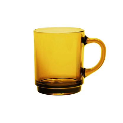 Glass Coloured Cups | Orange Glass Cup | Grief Gifts Australia 