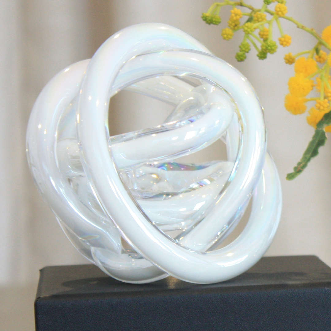 Endless Knot White  | Grief Gifts Perth | Sympathy Gifts Australia 