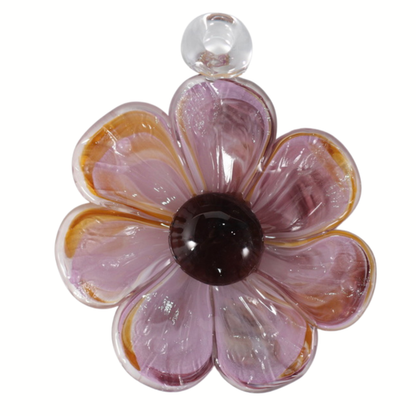 Glass Hanging Flower - Dusty Rose, Wine & Aubergine