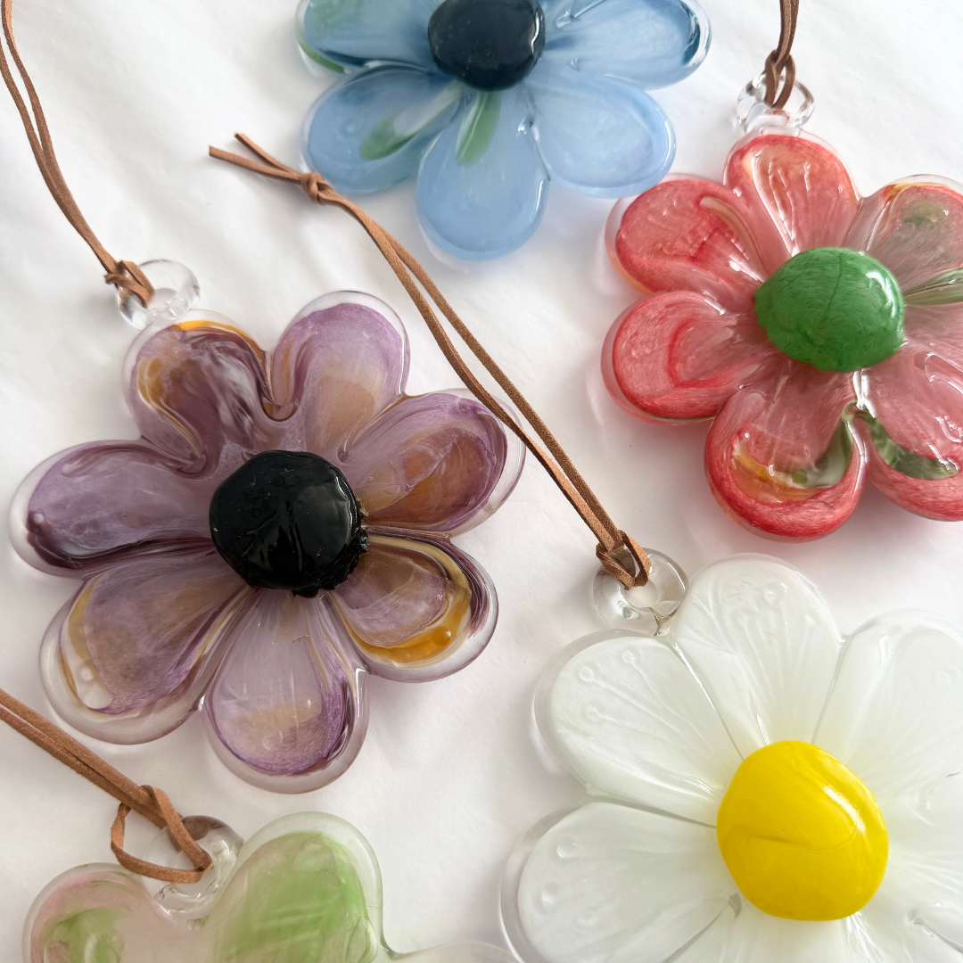 Glass Hanging Flowers | Alternative to Sympathy Flowers | Grief Gifts 