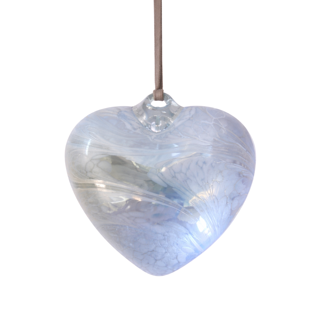 Glass Hanging Heart | Sympathy Gifts Delivered Australia