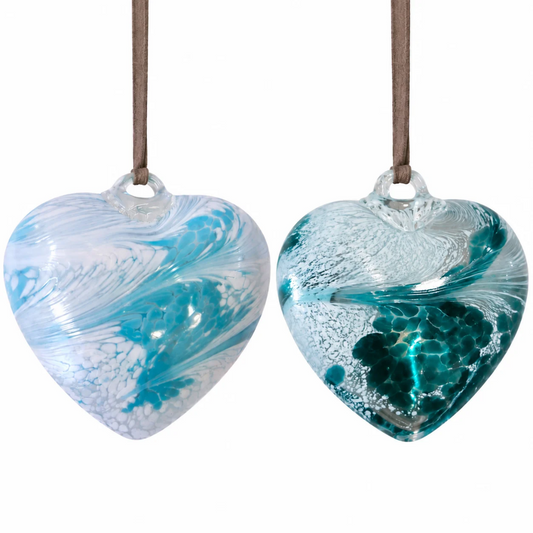 Glass Hanging Hearts | Sympathy Gifts Australia | Grief Gifts 