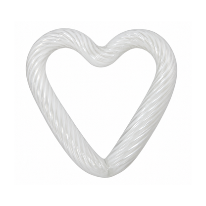 Glass Heart - White  Grief Gifts