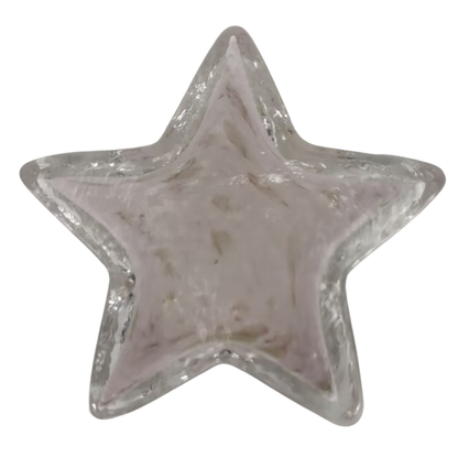 Glass Star - Soft Pink & Gold