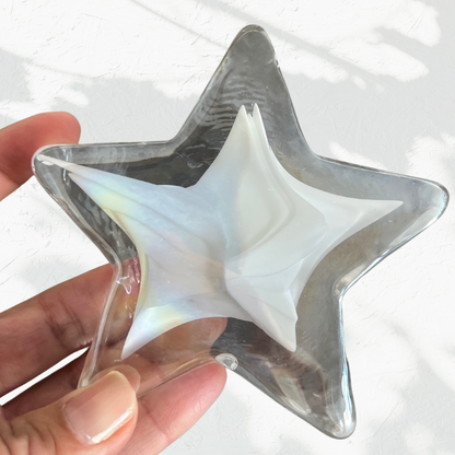 Glass Wishing Star White | Grief Gifts | Perth | Sympathy Australia Gifts