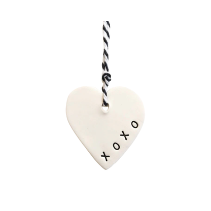 Handmade Ceramic Heart Tag XOXO | Grief Gifts Perth 