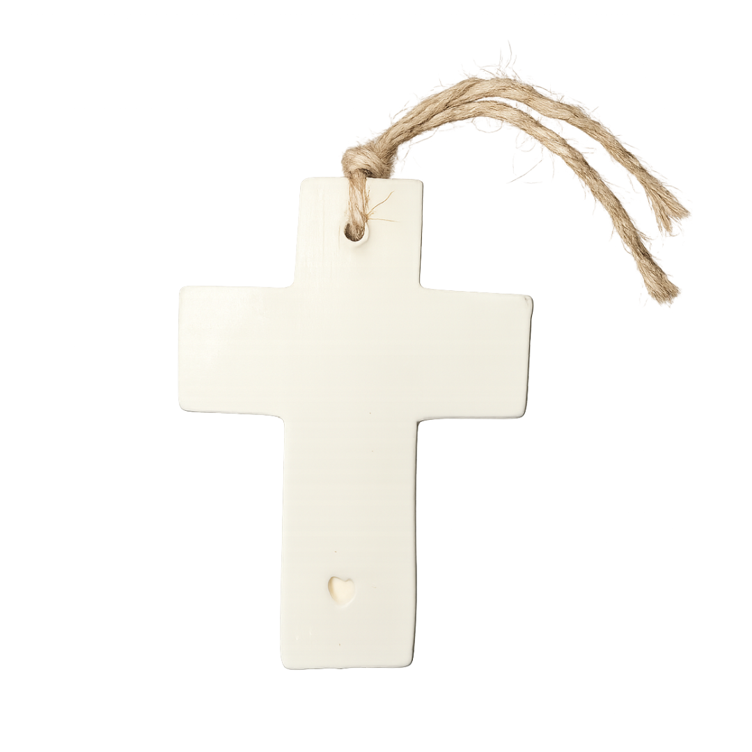 Handmade Ceramic Mini Cross | Grief Gifts Australia 