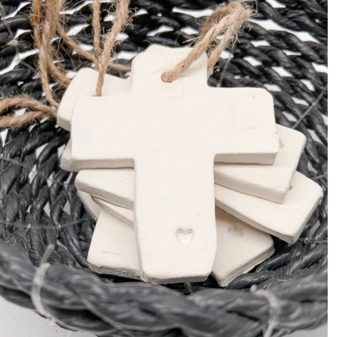 Handmade Ceramic Mini Cross | Grief Gifts Australia Delivered 