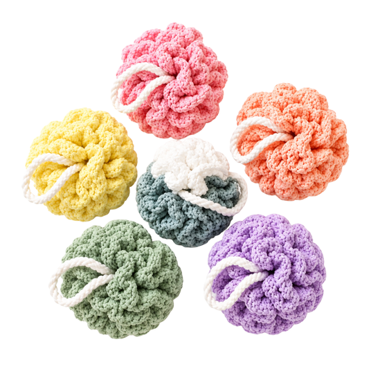 Handmade Crotchet Shower Puff | Sympathy Gift Box | Grief Gifts Australia