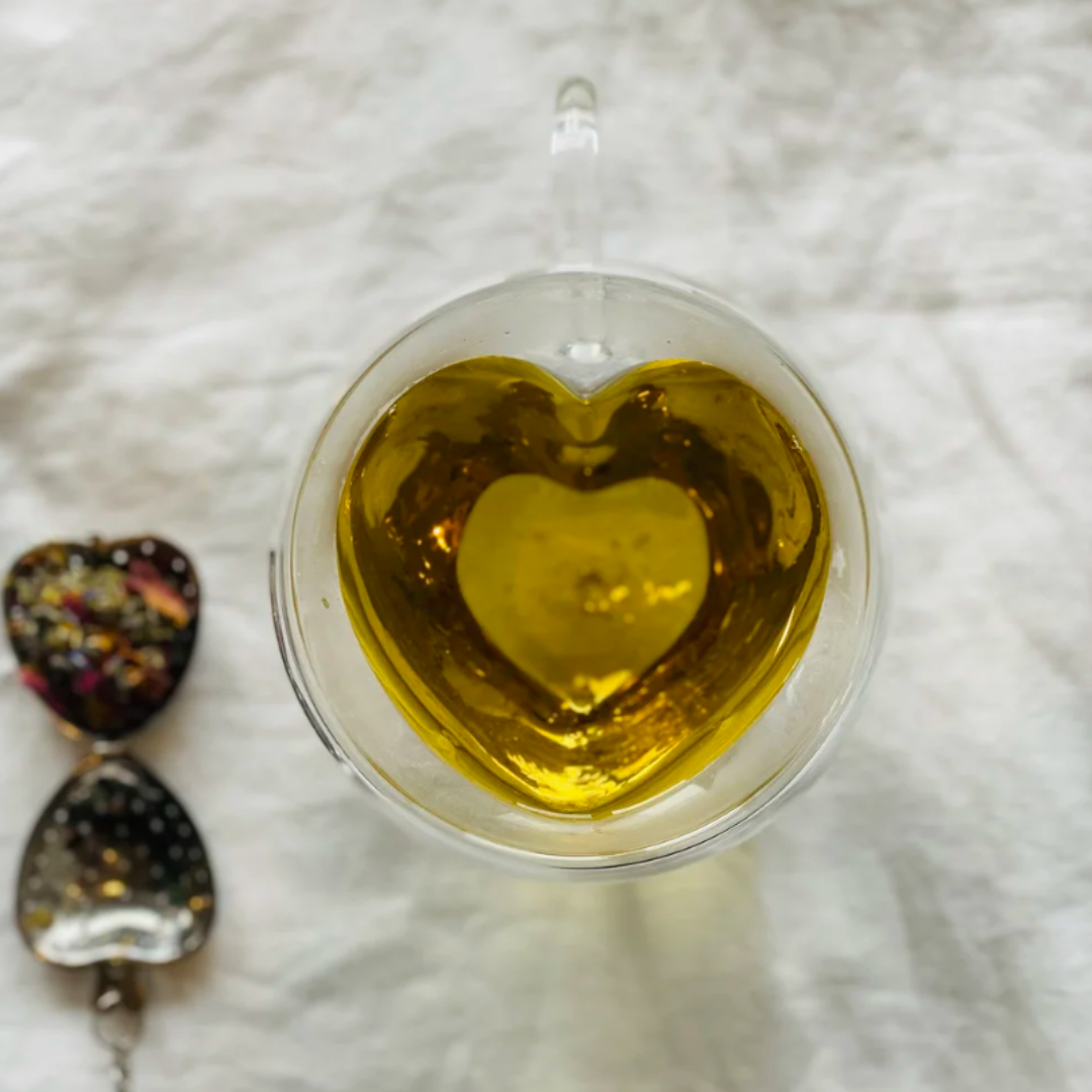 Heart Shaped Glass Cup | Grief Gifts Perth 