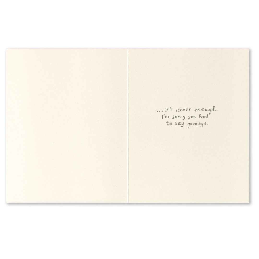 However Long They’re Here - Pet Sympathy Gift Card | Grief Gifts Australia 