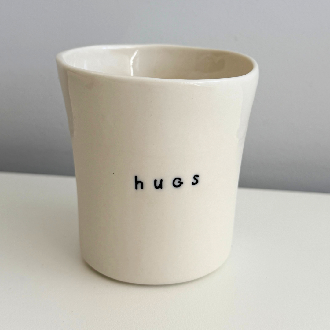 Hugs Handmade Ceramic Cup - Made in Australia | Grief Gifts Australia | Sympathy Gift Box Delivered
