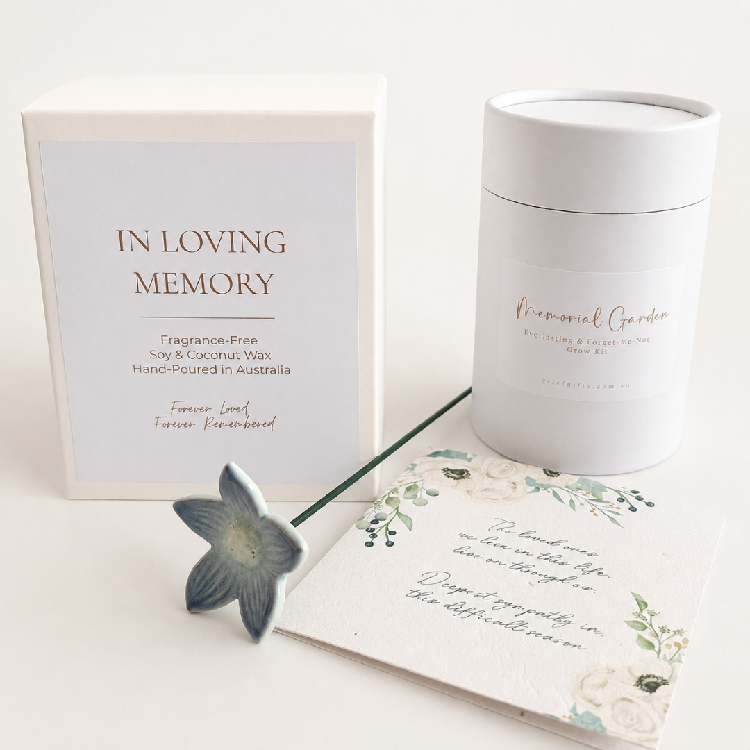 In Loving Memory Sympathy Gift Box with Candle | Grief Gifts 