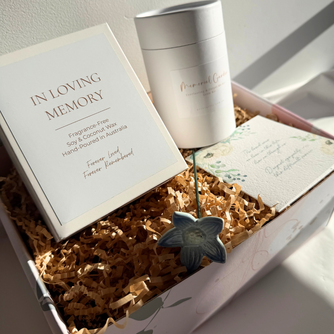 In Loving Memory Sympathy Gift Box with Candle | Grief Gifts | Alternative to Sympathy Flowers