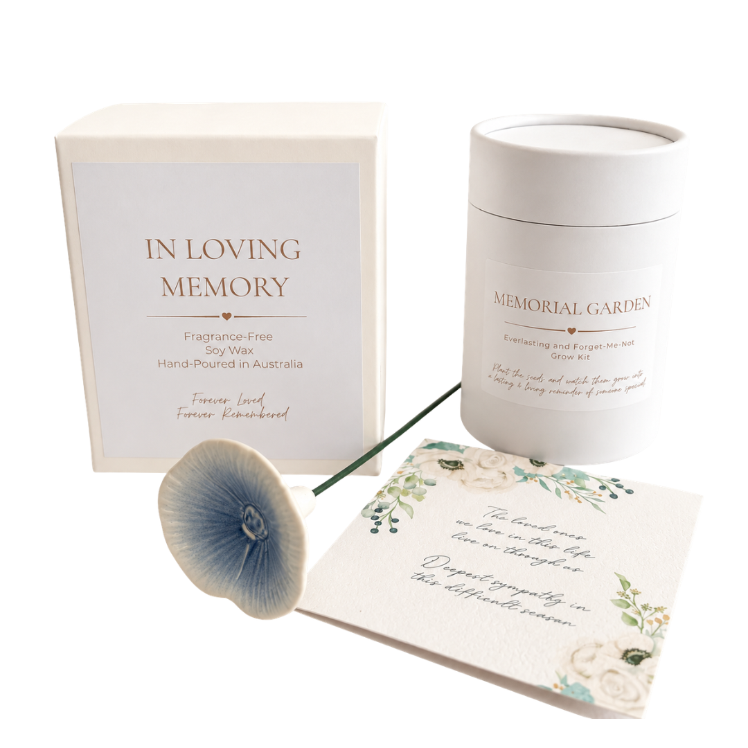 In Loving Memory and Memorial Garden Sympathy Gift Box | Grief Gifts Australia 
