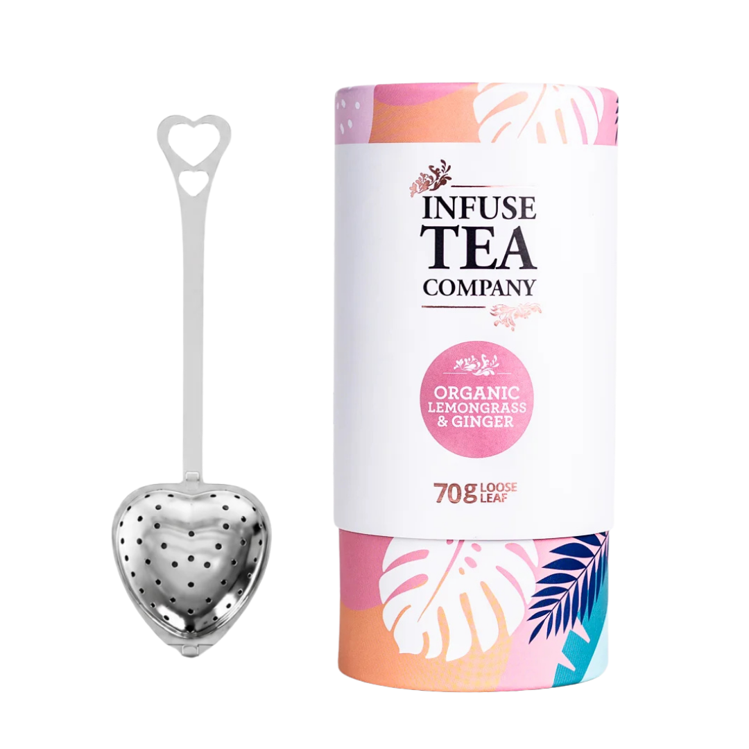 Infuse Tea Company Organic Lemongrass & Ginger - Loose Leaf & Infuser | Grief Gifts Australia 