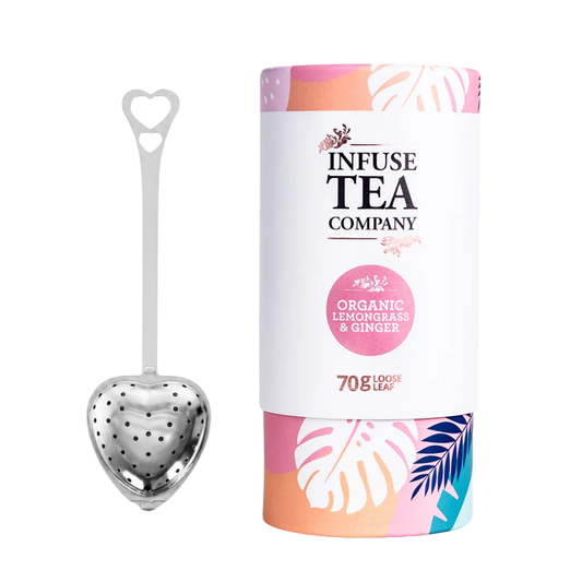 Infuse Tea Company Organic Lemongrass & Ginger - Loose Leaf & Infuser | Grief Gifts Australia 