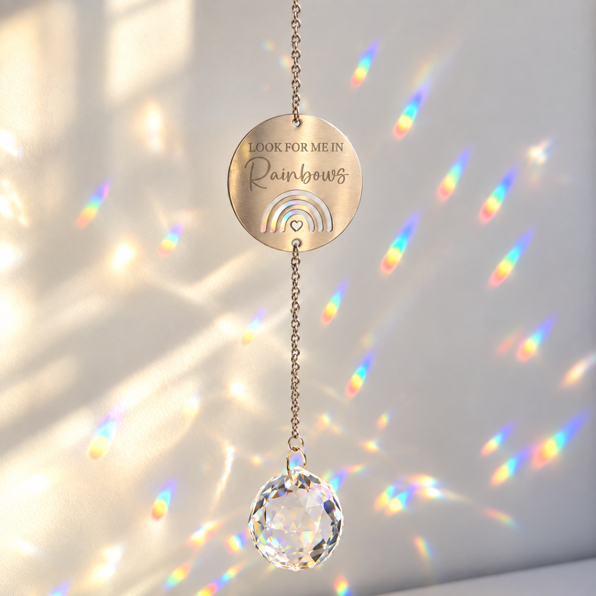 Look for Me in Rainbows Memorial Suncatcher | Sympathy Gift | Grief Gifts Australia Delivered