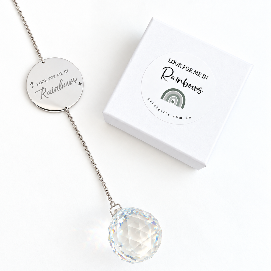 Look for Me in Rainbows Suncatcher | Sympathy Gift | Grief Gifts 