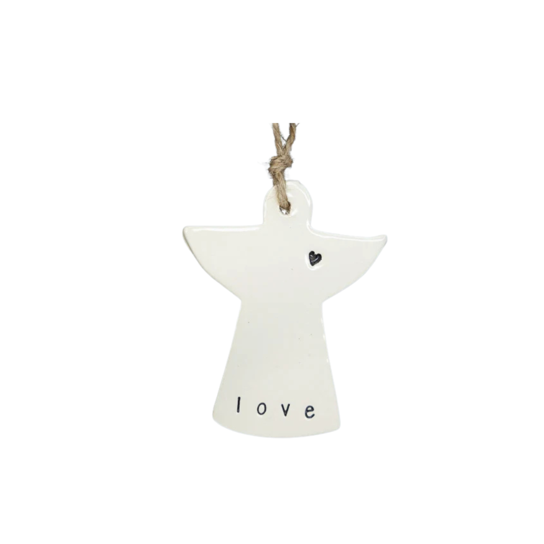 Love Ceramic Angel Ornament | Sympathy Gift | Grief Gifts Australia