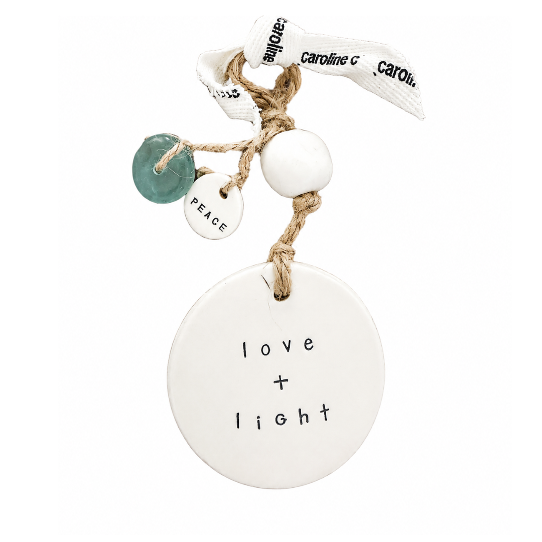 Love and light ceramic wall hanging | Grief gifts Australia delivered | Sympathy 