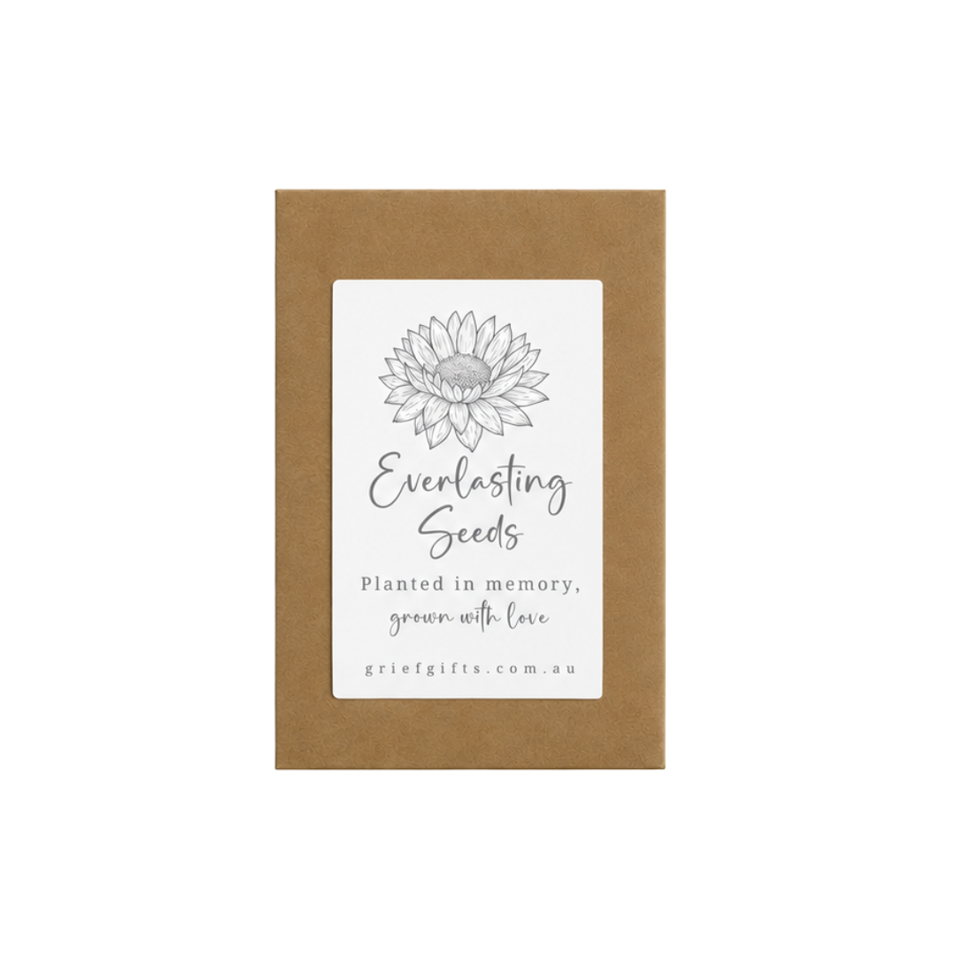 Memorial Everlasting Seeds - Kraft Brown | Grief Gifts 