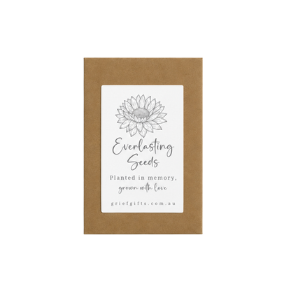 Memorial Everlasting Seeds - Kraft Brown | Grief Gifts 