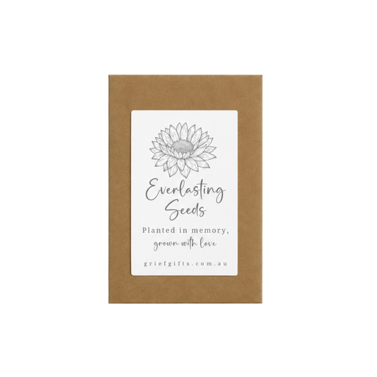 Memorial Everlasting Seeds - Kraft Brown | Grief Gifts 