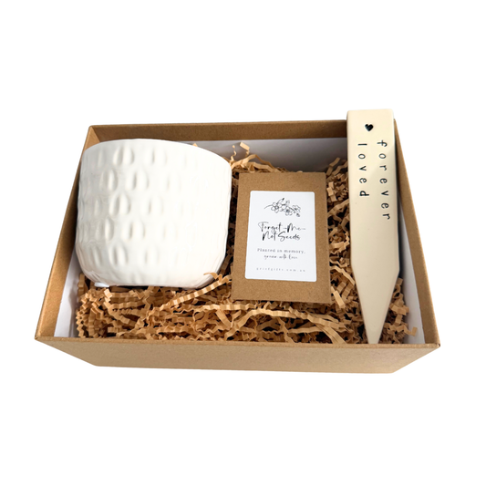 Memorial Planting Kit - White | Grief Gifts Australia 
