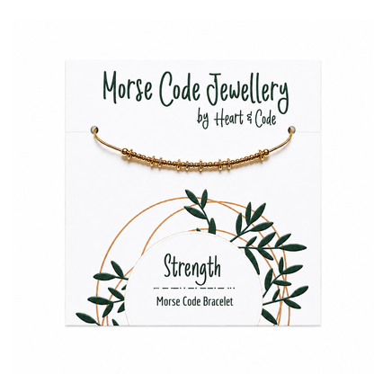 Morse Code Bracelet - Strength | Sympathy Gifts Australia Delivered