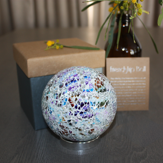 Mosaic Orb Friendship Ball - Multi Coloured | Grief Gifts Perth 