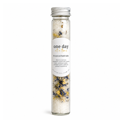 One Day at a Time Bath Salts in Glass Tube | Grief Gifts Australia