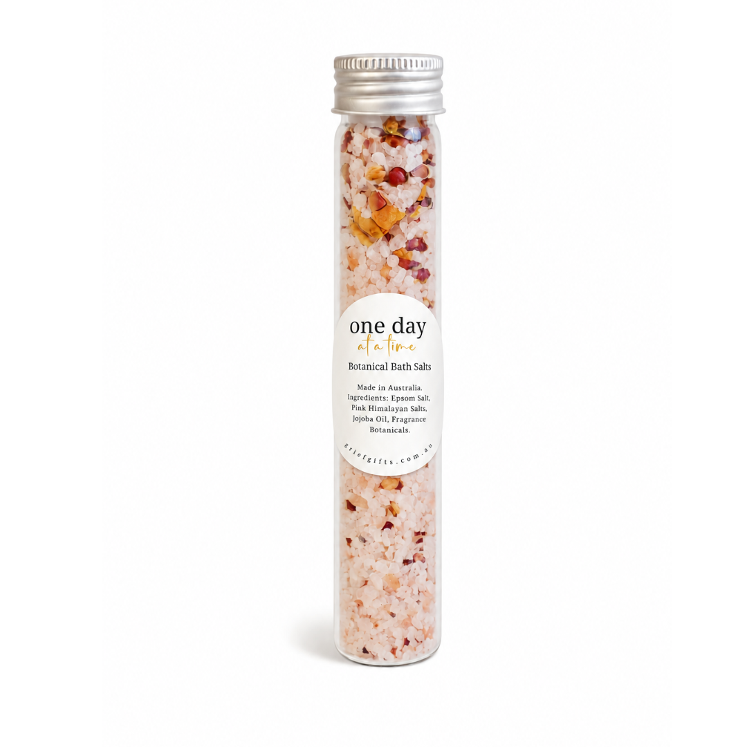 One Day at a Time Botanical Bath Salts | Grief Gifts Australia 