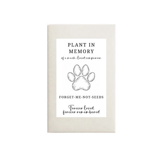 Pet Loss Forget-Me-Not Seeds- White | Grief Gifts | Plant in Their Memory 