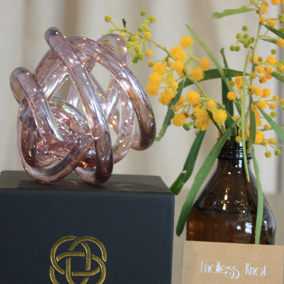 Pink Endless Knot | Grief Gifts Perth