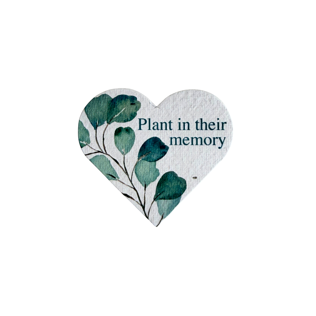 Plantable Heart Seed Paper | Grief Gifts Australia 