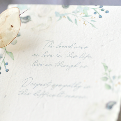Plantable Sympathy Greeting Card
