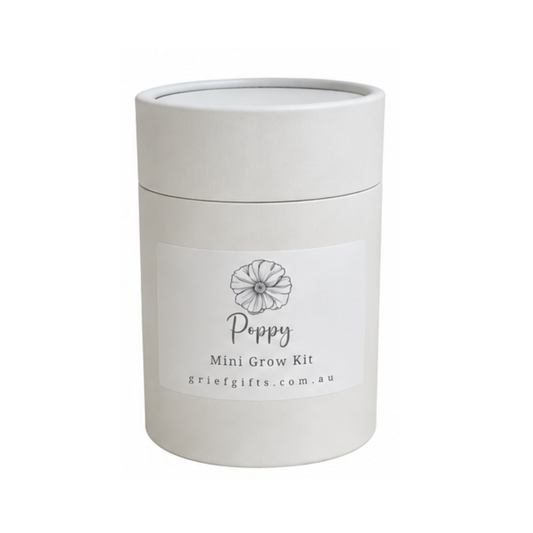 Poppy Mini Grow Kit - White | Grief Gifts | Memorial Seeds 
