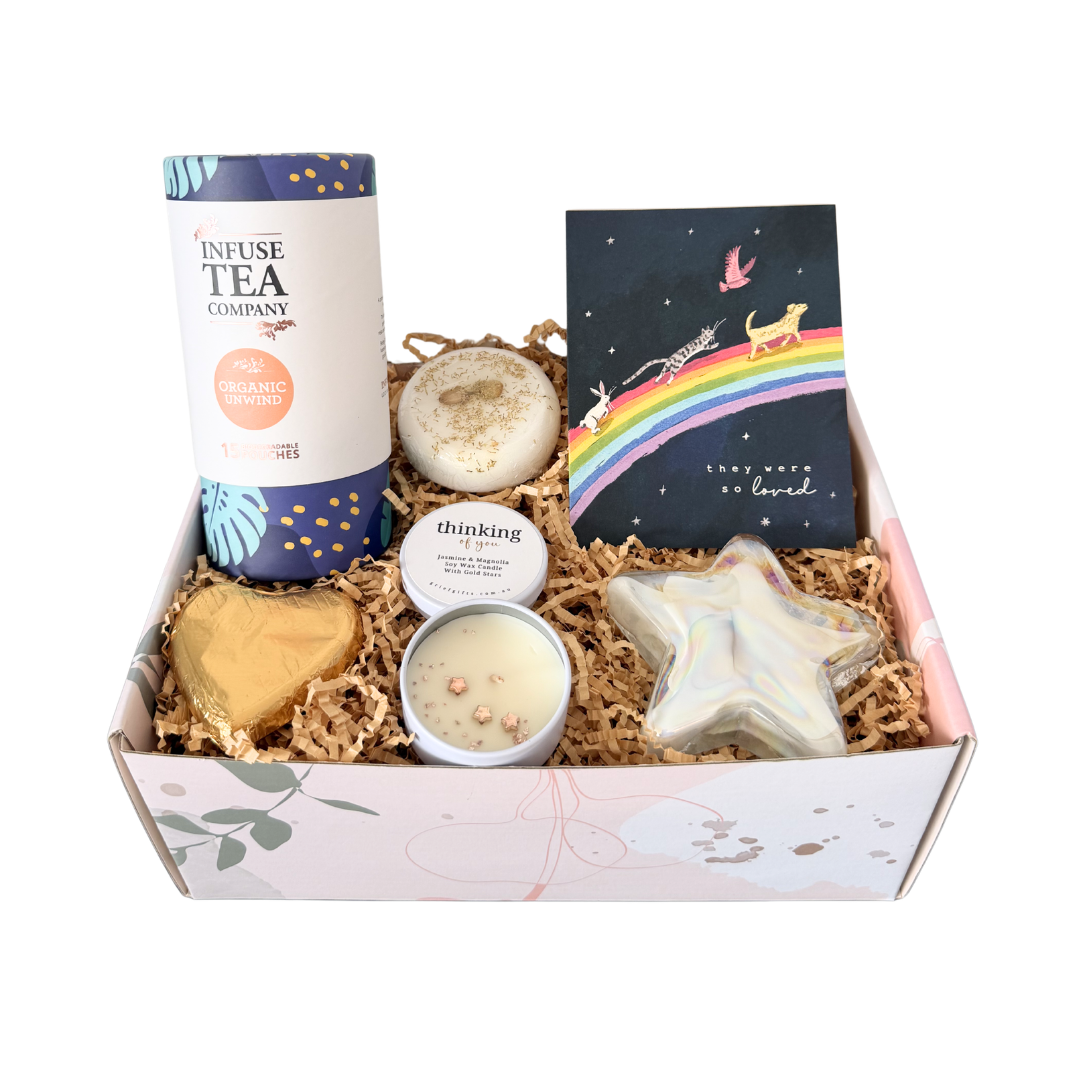 Rainbow Bridge Pet Loss Sympathy Gift Box