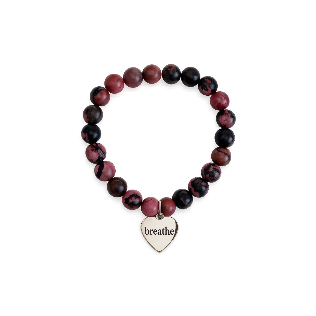 Rhodochrosite Breathe Bracelet 