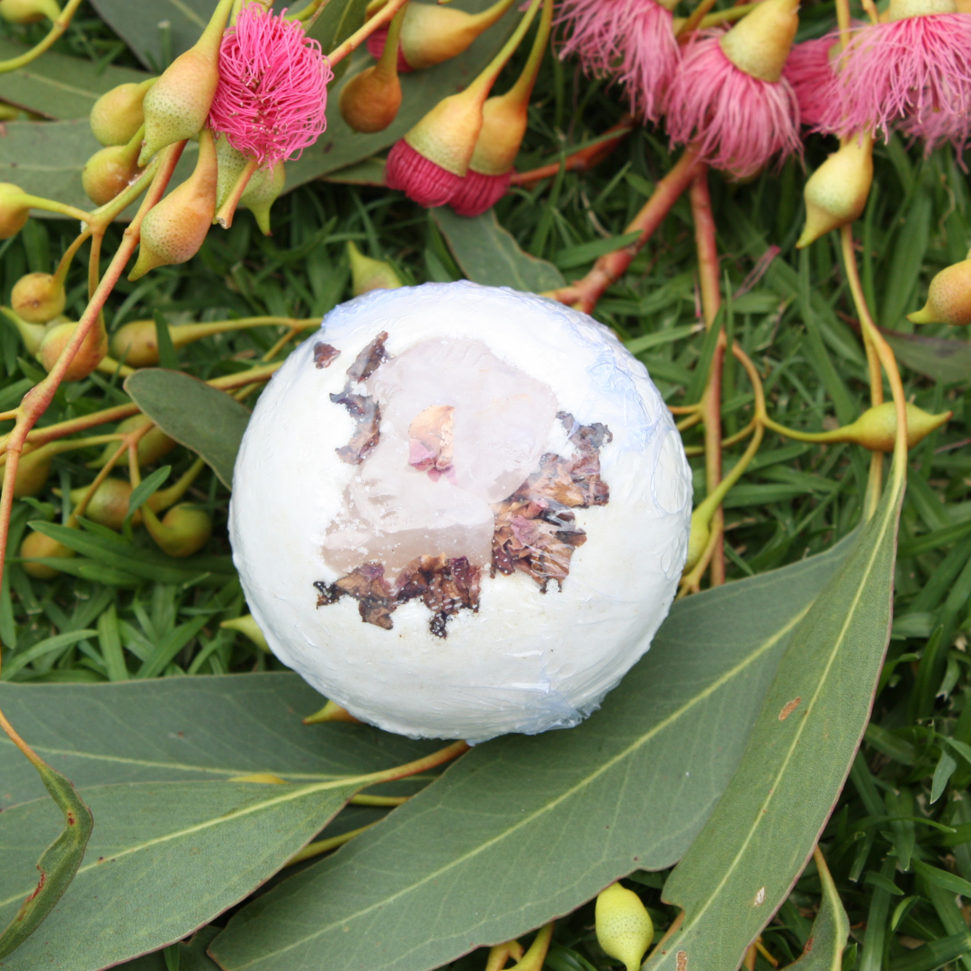 Rose Quartz Bath Bomb | Grief Gifts Australia | Sympathy Gift