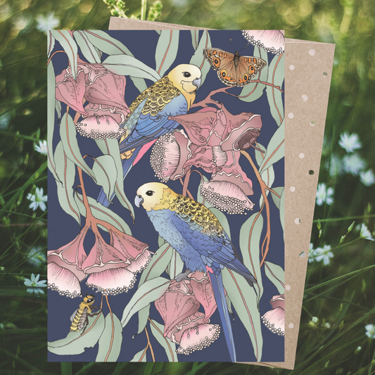 Rosellas Amongst the Mallee Card | Sympathy Gift Cards