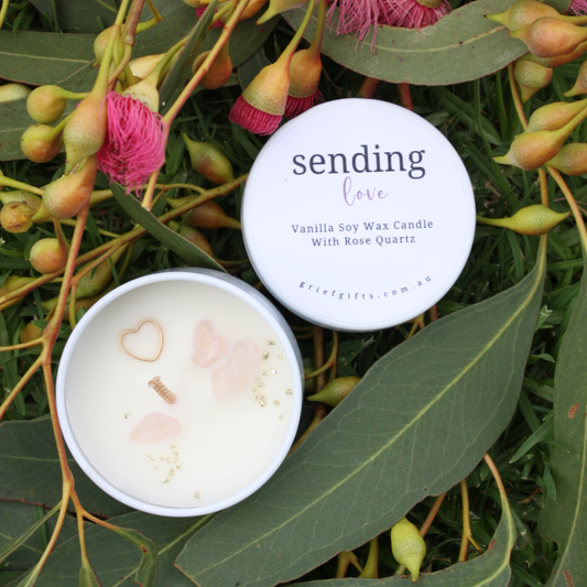 Sending Love Sympathy Candle | Grief Gifts Australia