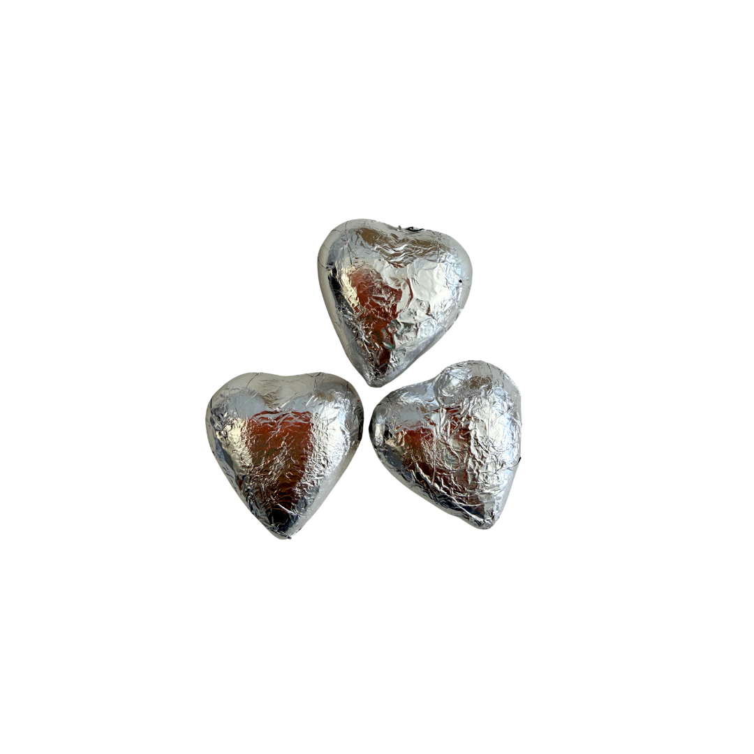 Silver Foil Hearts | Grief Gifts Australia